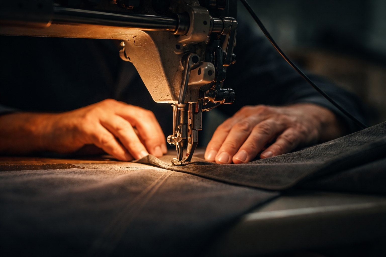 Master tailor at work — precision and craft