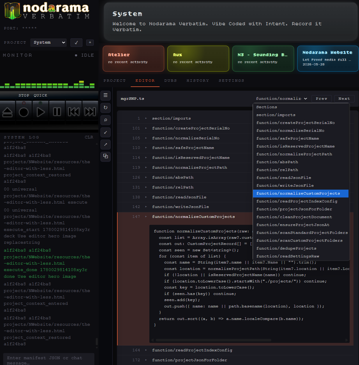 The Editor With Less — a minimal code editor for need-to-know coding